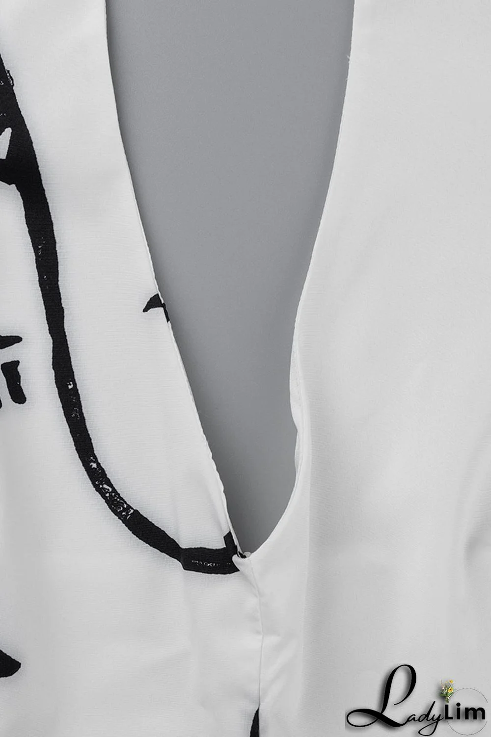 Black Casual Print Bandage Patchwork Backless Straight Jumpsuits