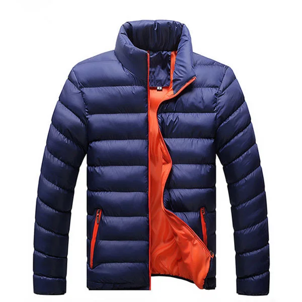 FTLZZ New Autumn Winter Jackets Parka Men Warm Outwear Casual Slim Mens Coats Windbreaker Quilted Jackets Men M-6XL