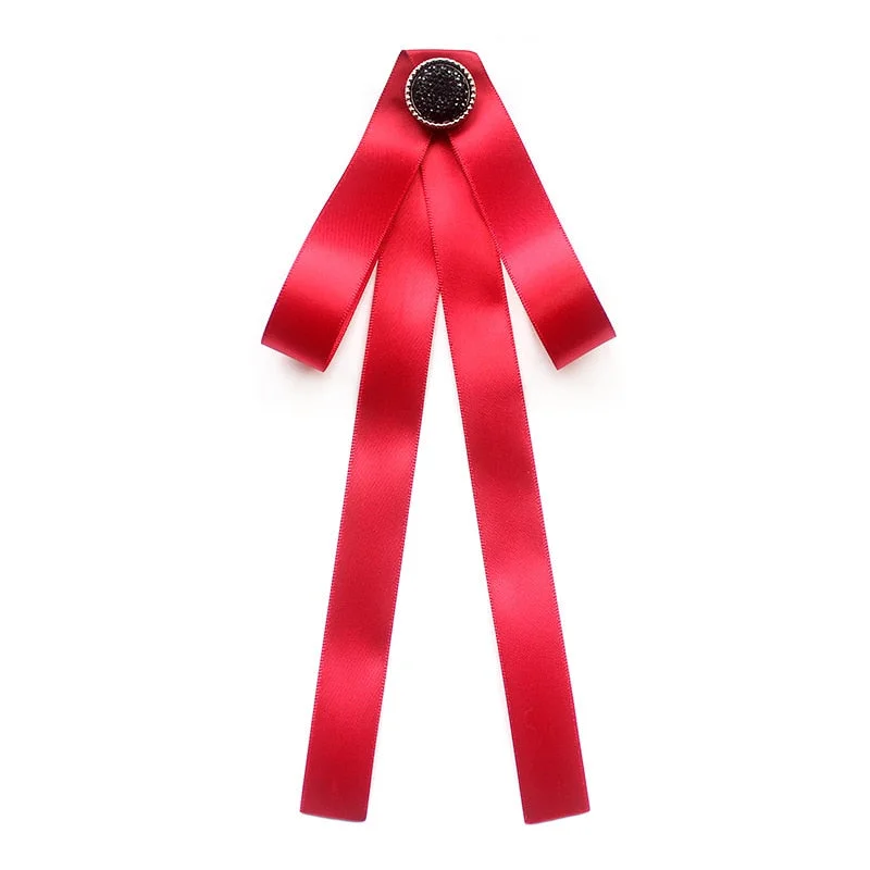 Hand-made Bow Tie Ladies Unisex Banking Stewardess Student Performs Career Korean White Shirt Black Bowtie Classic Trendy Gifts