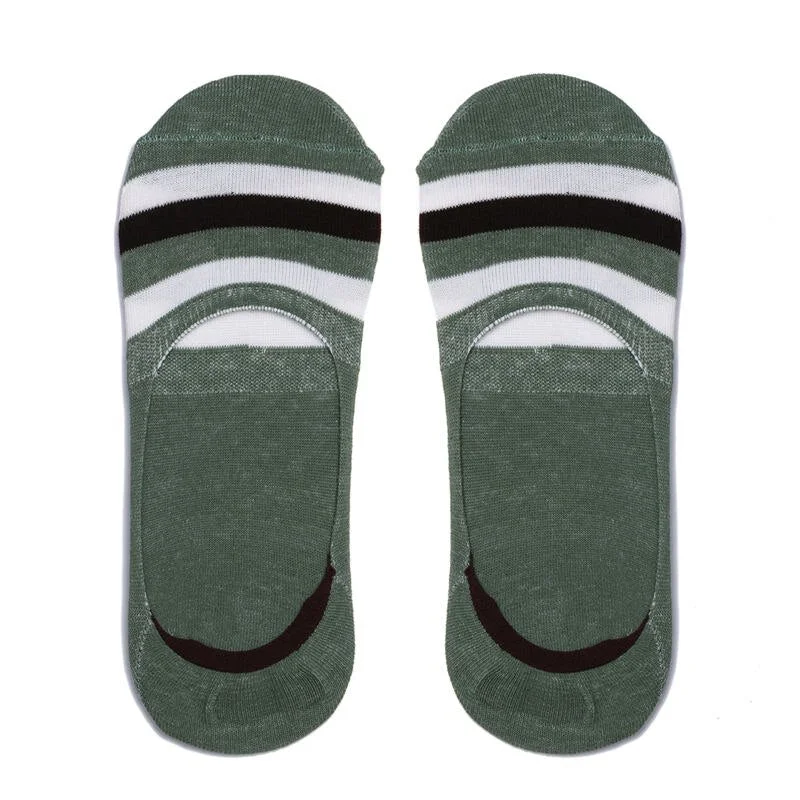 Silicone Non-slip Invisible Socks Men's Cotton Socks Ultra-thin Shallow Socks Breathable Summer Boat Socks for Student Male
