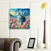 Diamond Painting-DIY Crystal Rhinestone Cat(40x40 CM)