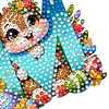 (US Only)PET Double Sided Special Shaped Easter Alphabet DIY Diamond Painting Keychain