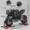 XLG Kawasaki H2R Dynamic Motorcycle Alloy Model 1:6 Large Simulation Motorcycle Ignition Start Model