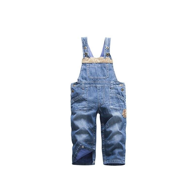 Mudkingdom Baby Boys Girls Overalls Sheep Embroidery Casual Denim Pants Kids Jumpsuit