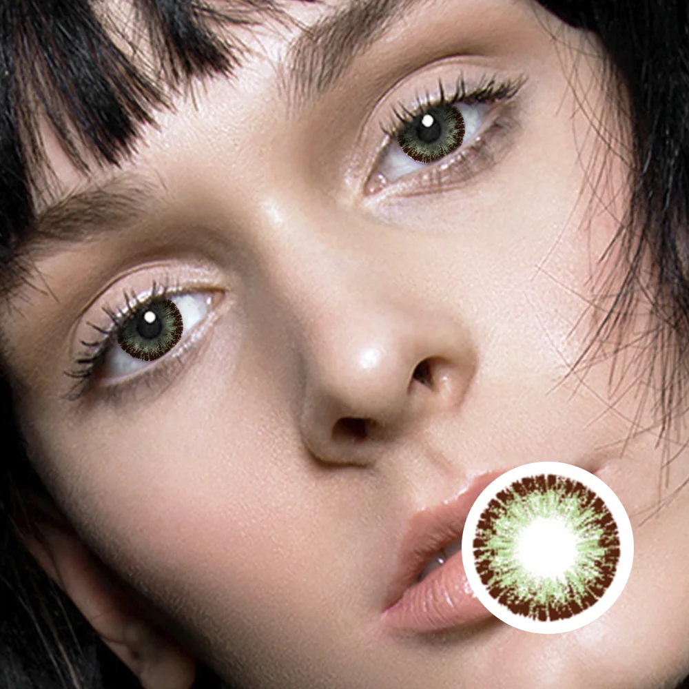 Super luminous green(12 months) contact lenses