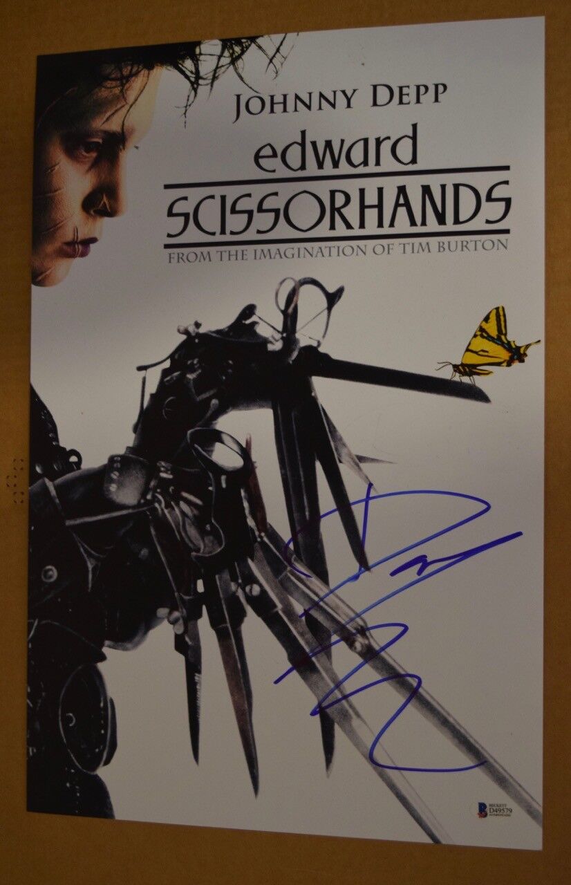 Danny Elfman Signed Autograph 12x18 Poster Photo Poster painting EDWARD SCISSORHANDS BAS COA