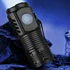 Mini LED Flashlight USB C Rechargeable Hat Clip Light for Camping Emergency