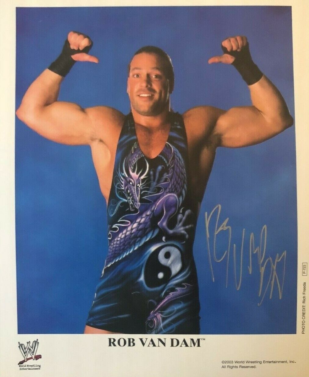 Rob Van Dam RVD signed autographed 8x10 Official WWE WWF Photo Poster painting Rare