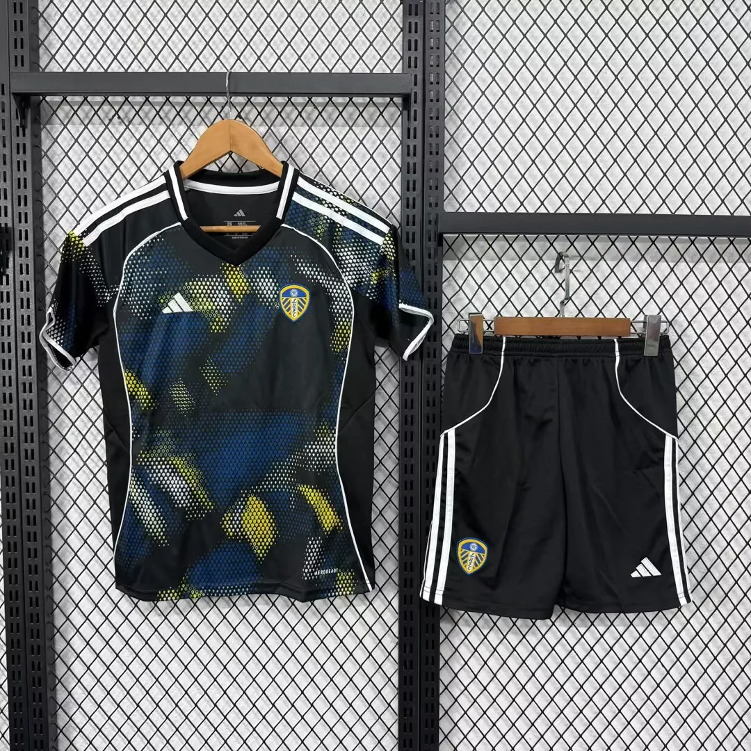 2025/2026 Leeds United Third Away Football Jersey  Shirt 1:1 Thai Quality Kids Size