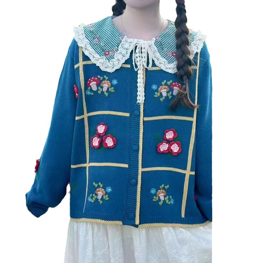 Chicfifth Sweater Women Winter Long Sleeve High Quality Autumn Vintage Top Knitted Cardigan