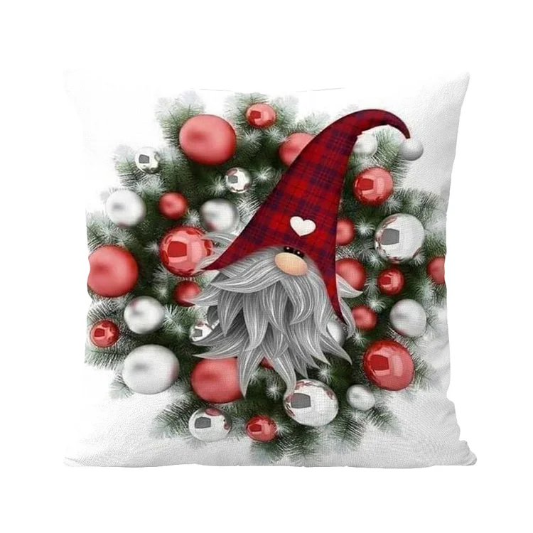 Pillow - Christmas Gnome 11CT 45*45CM(17.72*17.72in)
