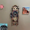 Prague Astronomical Clock Fridge Magnet High-end 3D Gear Rotating Wooden Magnetic Sticker Creative Gift
