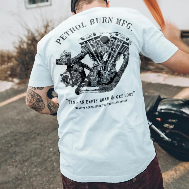 UPRANDY Find An Empty Road Printed Men's T-shirt -  UPRANDY