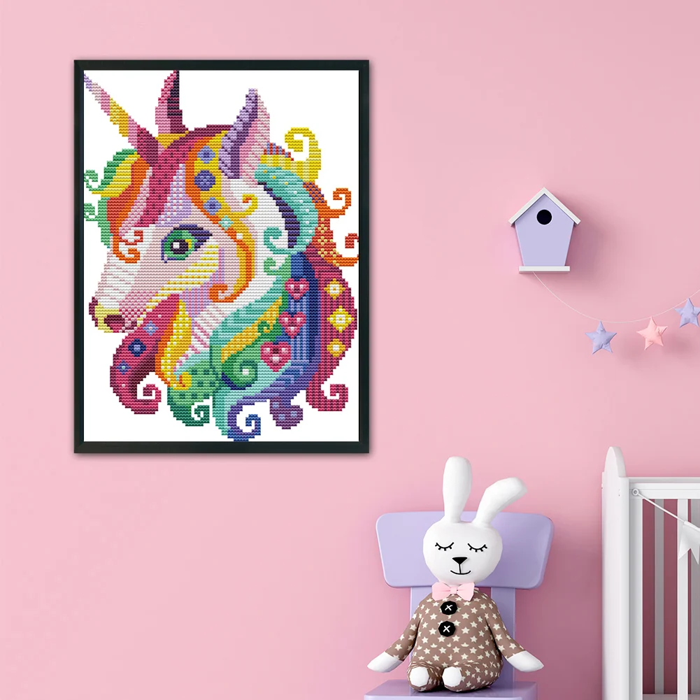 14ct Stamped Cross Stitch - Unicorn(30*22cm)