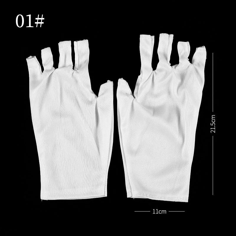 Manicuring UV-Blocking Gloves To Prevent Darkening Of Hands And UV Protection UV Dryer Breathable Nail Gloves Tool