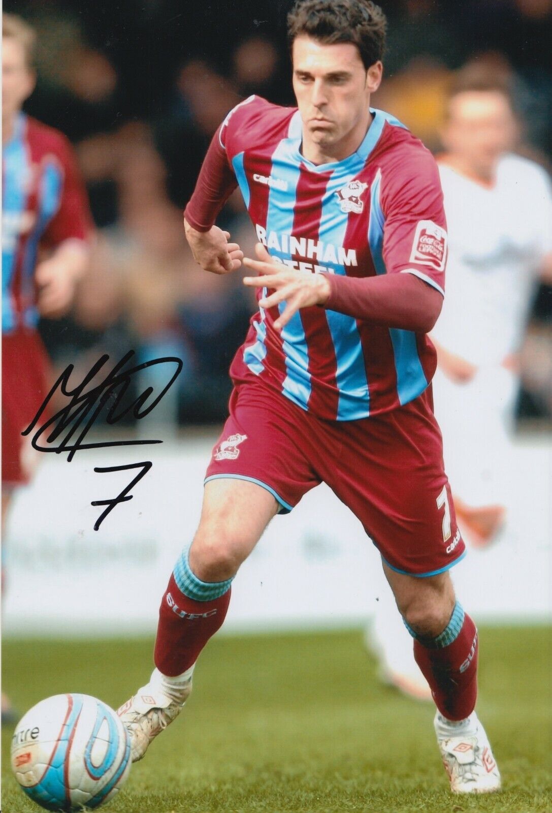 Matt Sparrow Hand Signed 12x8 Photo Poster painting - Scunthorpe United Autograph.