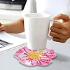 6pcs DIY Anti Slip Flower Coasters Stackable Creative for Tabletop Protection