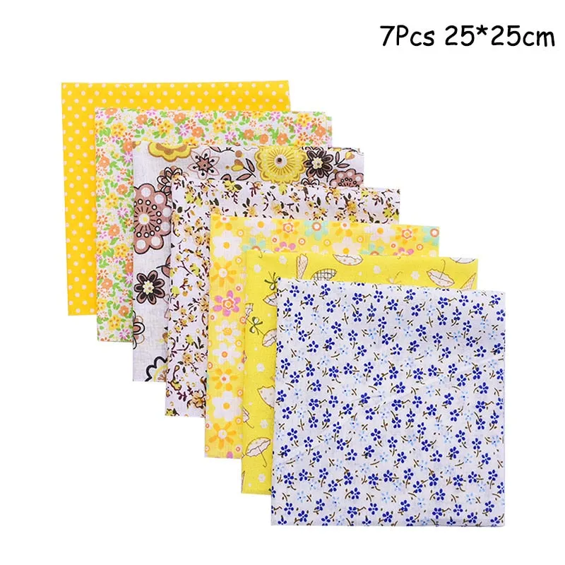 25x25cm and 25x20cm Printed Cotton Fabric Cloth Sewing Quilting Fabrics for Patchwork Needlework DIY Handmade Accessories
