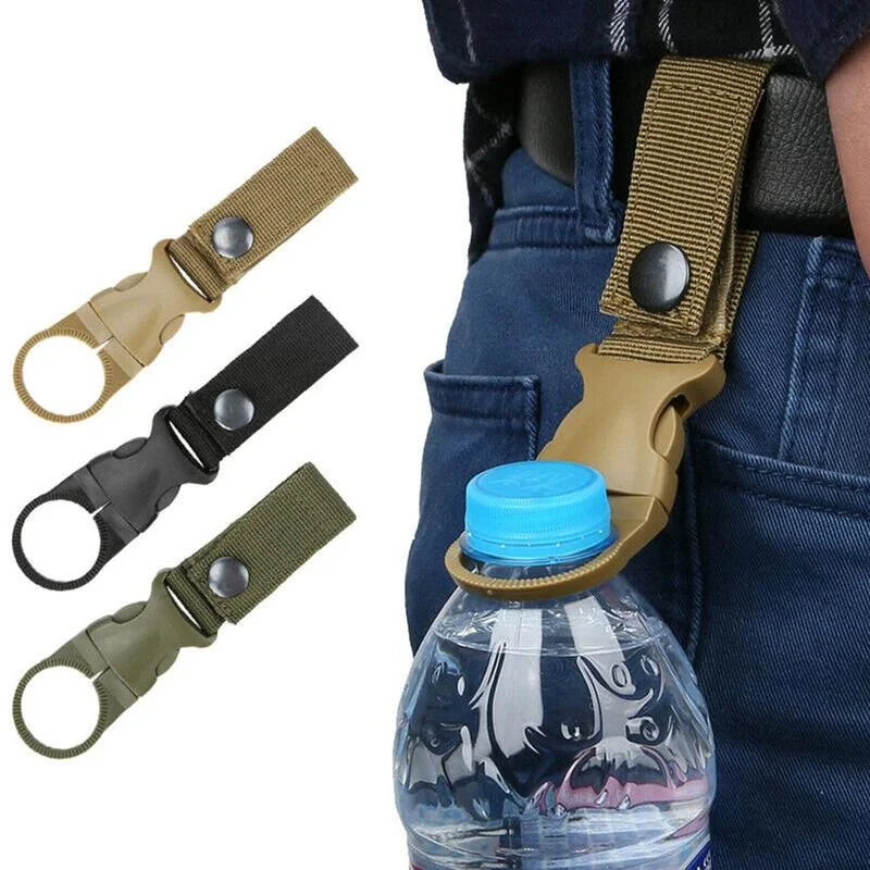Tactical webbing water bottle hanging buckle