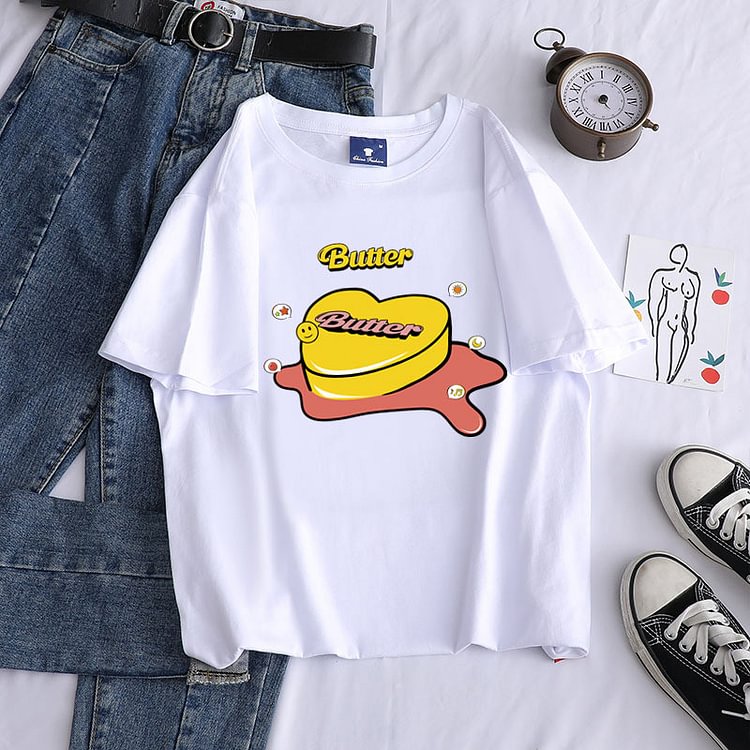 BTS Butter Printed Candy Color T-shirt
