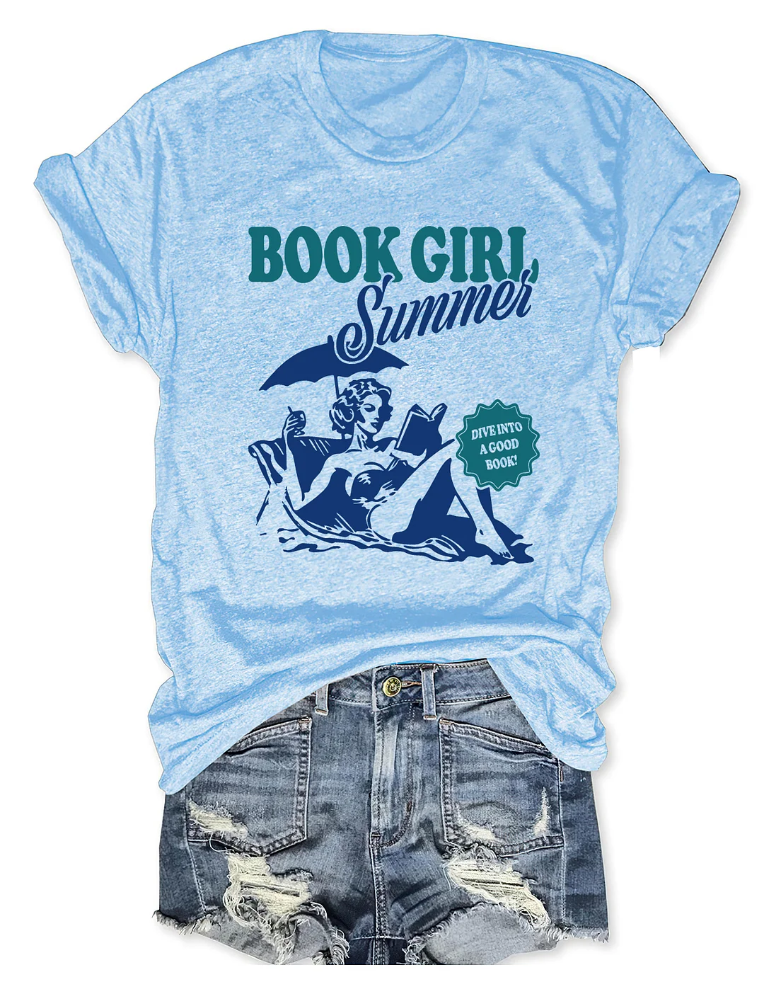 Book Girl Summer T-Shirt