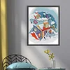 >SALE<Full Embroidery Cotton Thread 14CT Printed Snow on the Roof Cross Stitch 39x46cm