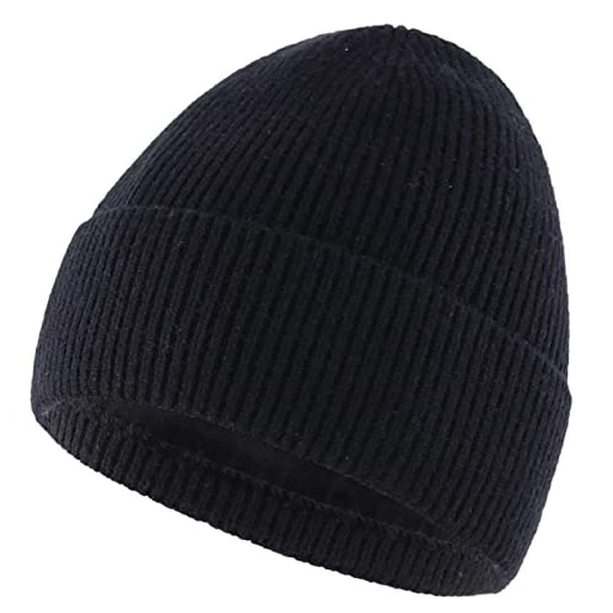 Home Prefer Kids Beanie Hat Warm Winter Hats for Boys Girls Fleece Lined Knit Cap