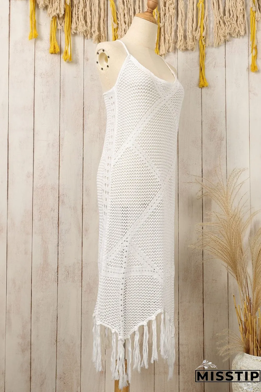 Bohemian Lace Knitted Summer Mini Dress