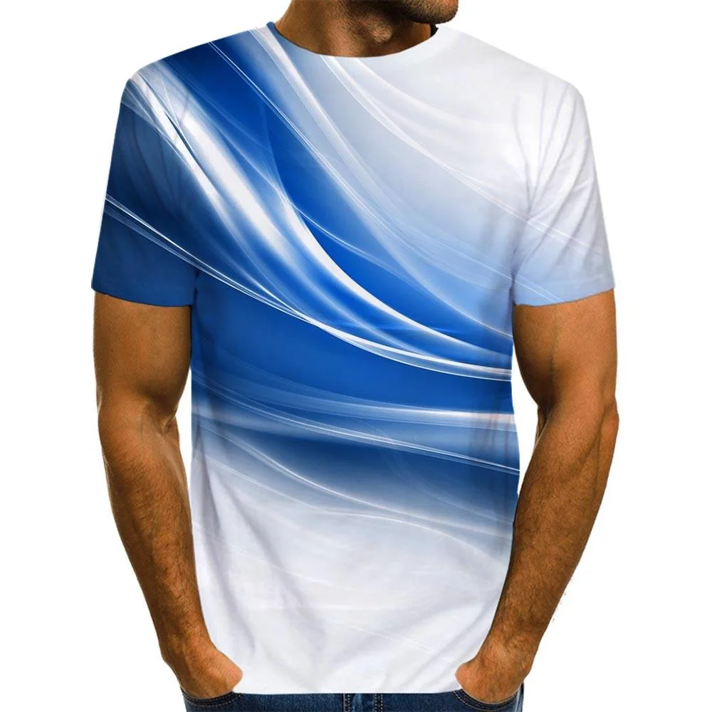 3D Graphic Short Sleeve Shirts Wind
