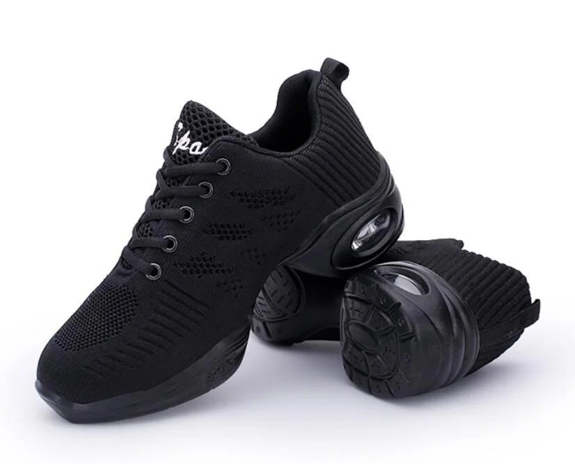 Brand Women Shoes Soft Outsole Woman Breath Jazz Hip Hop Shoes Feature Dance Sneakers Ladies Girl's Modern Jazz Dancing Shoes W3