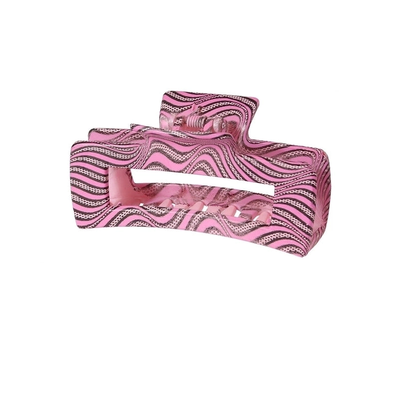 Retro Leopard Plastic Printing Hair Claws 1 Piece