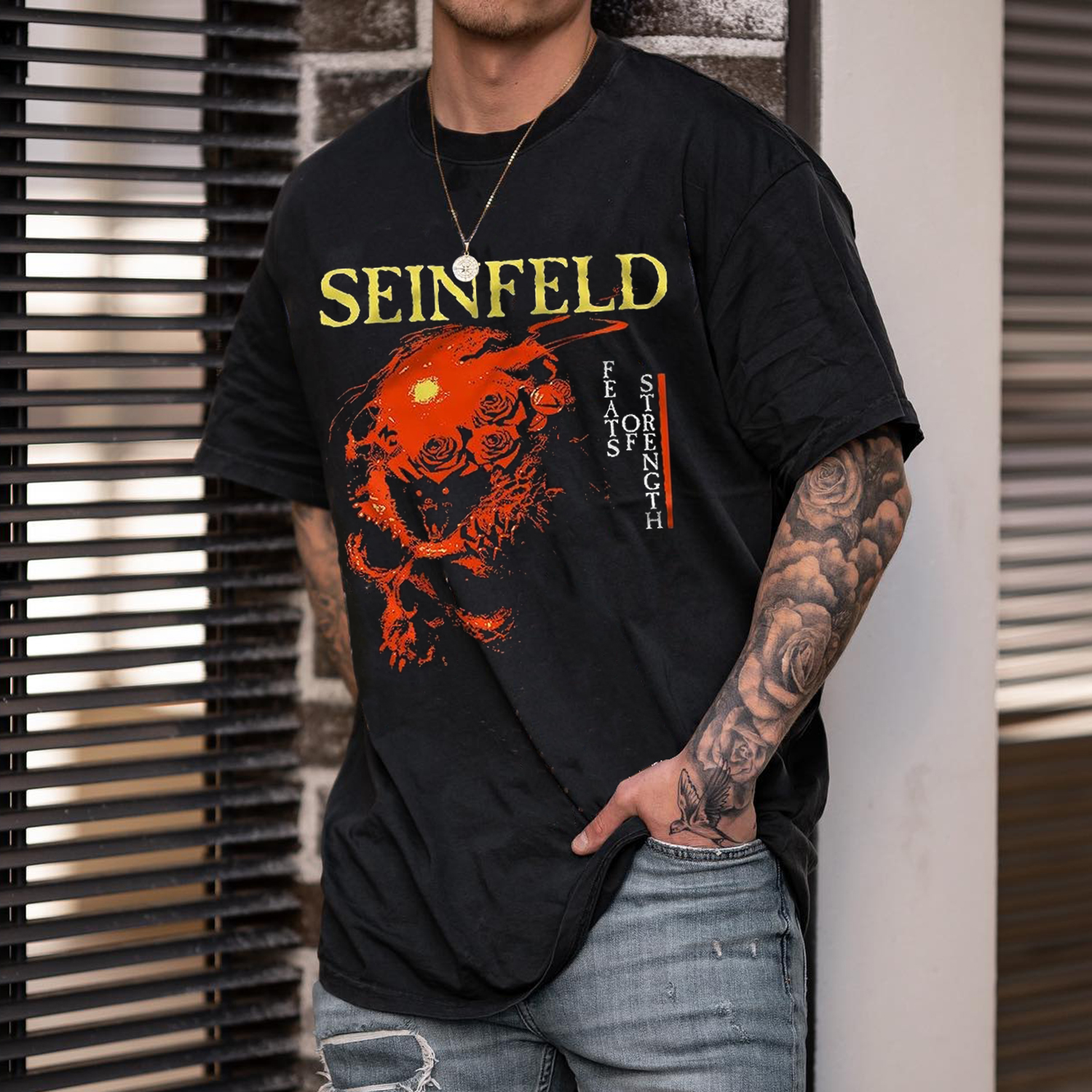 Casual Music Printed Loose T-shirt