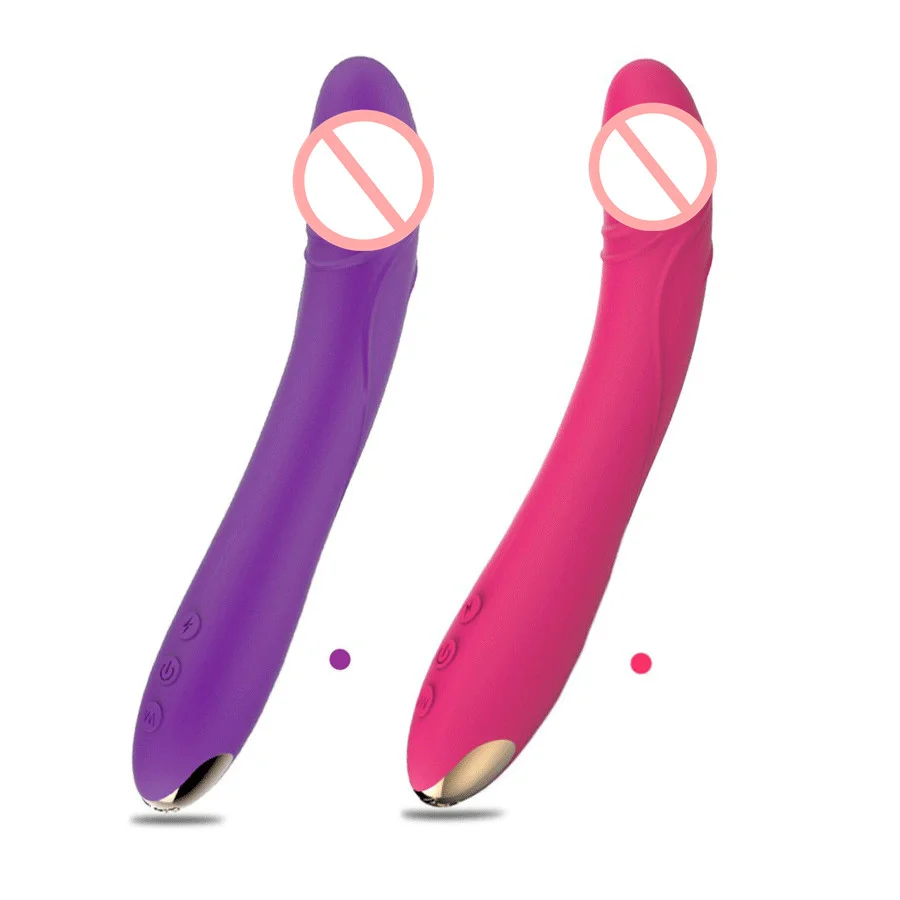 G-spot Realistic Dildo Vibrator - Rose Toy