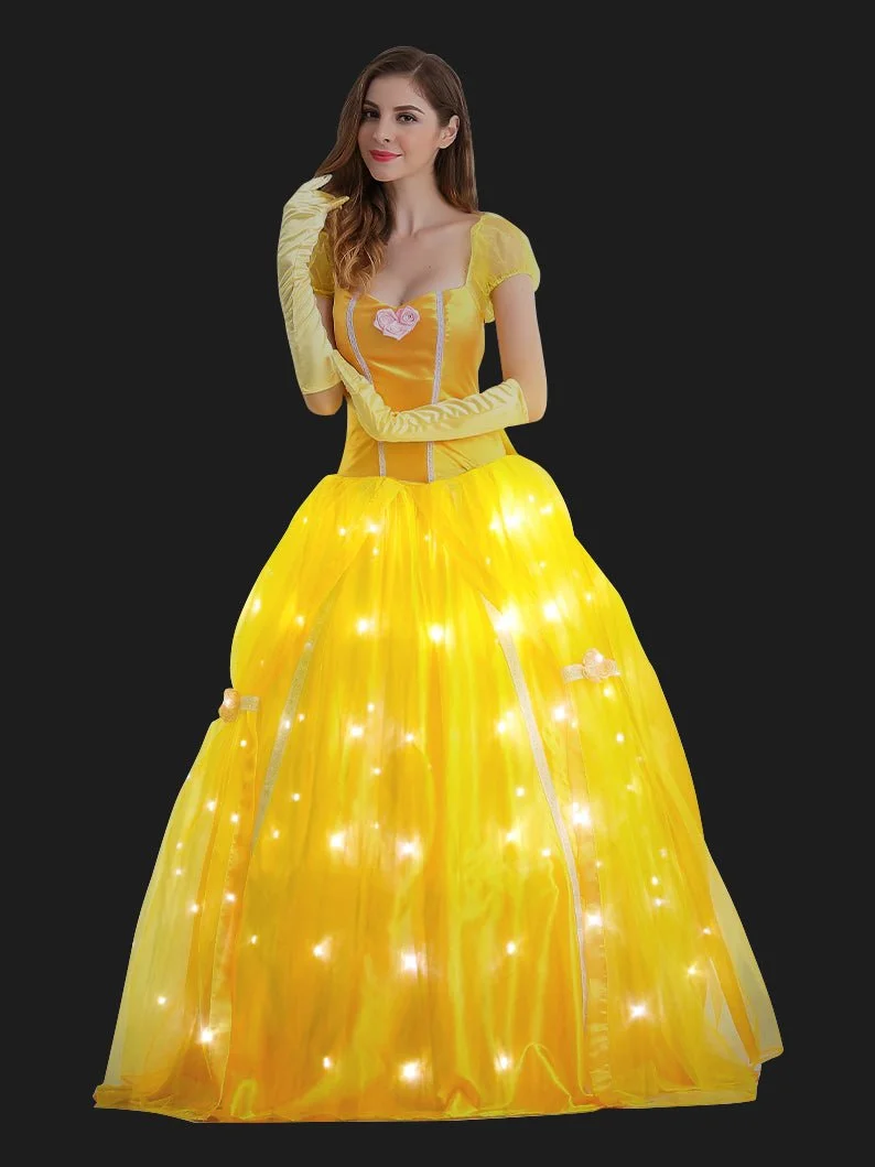 Adult Size Light up Princess Dress Pageant Gown