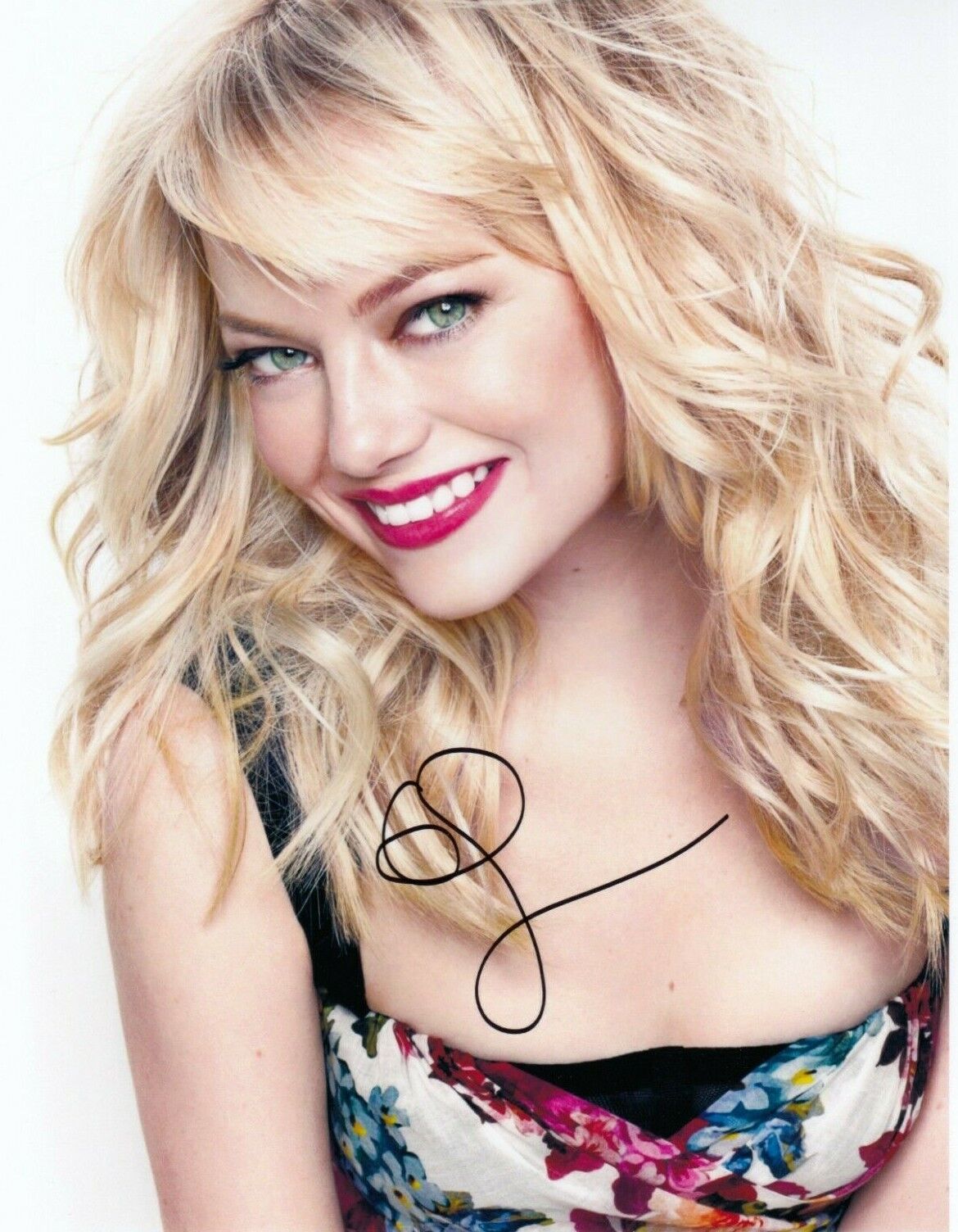 Emma Stone Signed Auto 8 x 10 Photo Poster paintinggraph