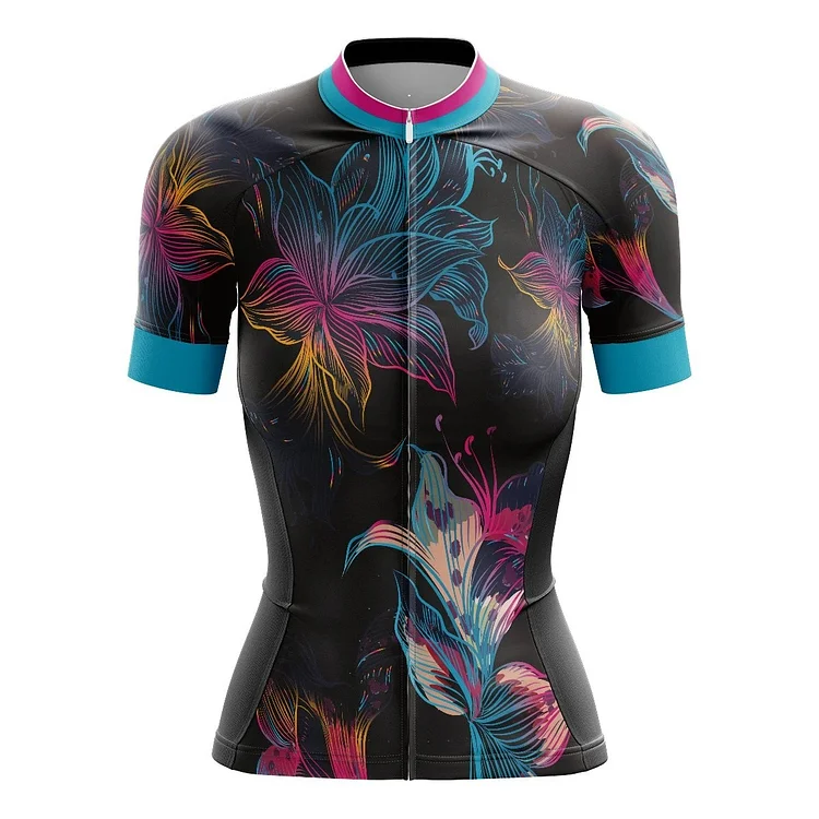 Dream Flowers Women's Short Sleeve Cycling Jersey
