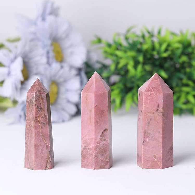 Rhodonite Towers Points Bulk