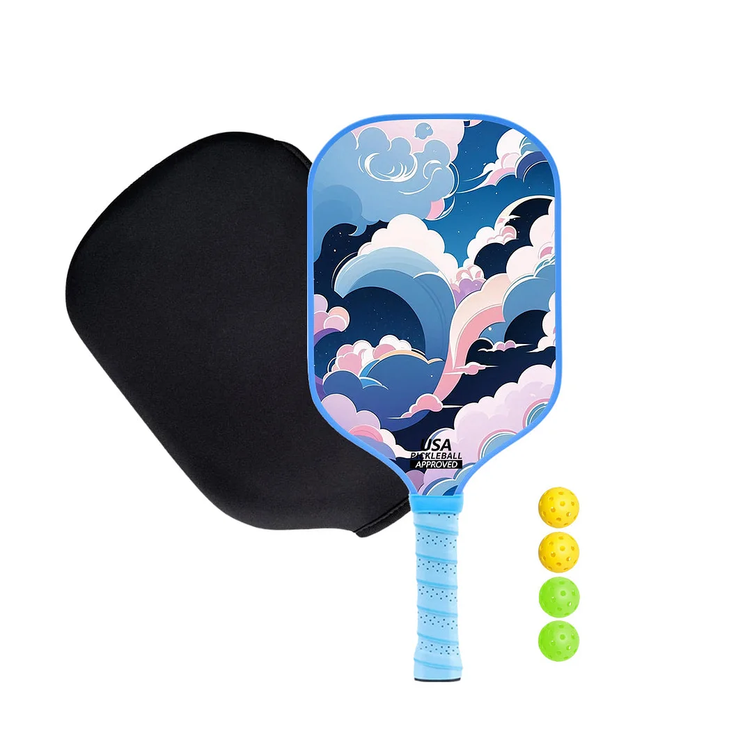 Original Paddle (16mm) T700 Sandblasted Carbon Fiber-Rainbow Rally Paddle