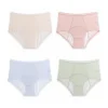 High Waist Leak Proof Ice Silk Panties Plus Size L-5XL