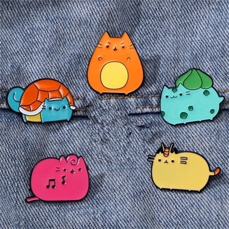 Cartoon Style Cute Pin Cat Alloy Unisex Brooches