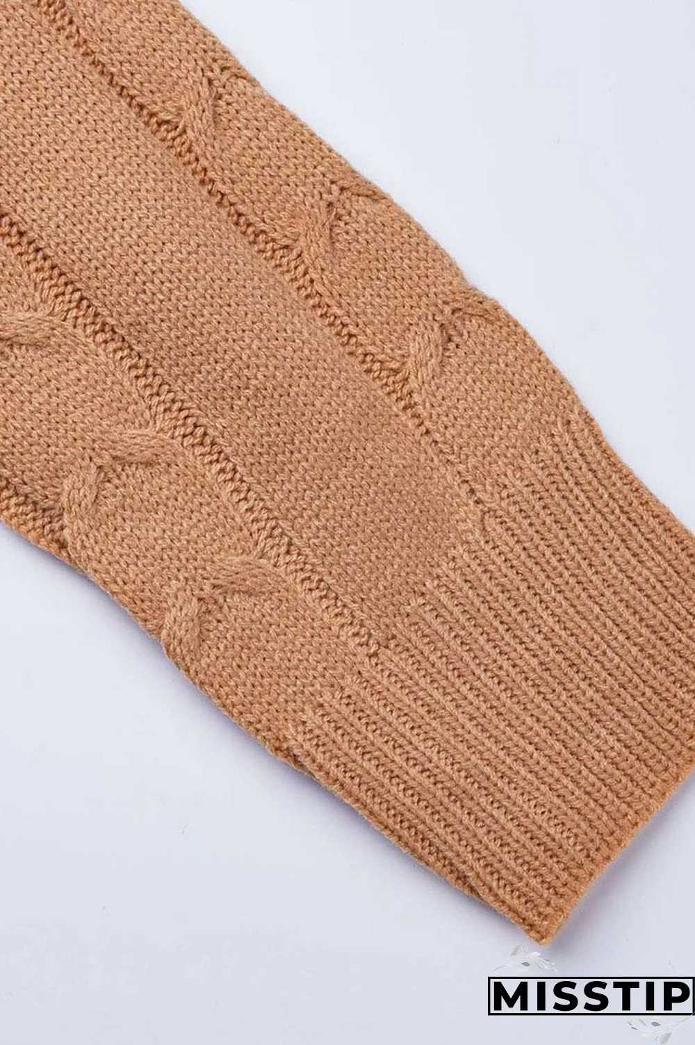 Apricot Fashion Casual Solid Patchwork O Neck Long Sleeve Two Pieces