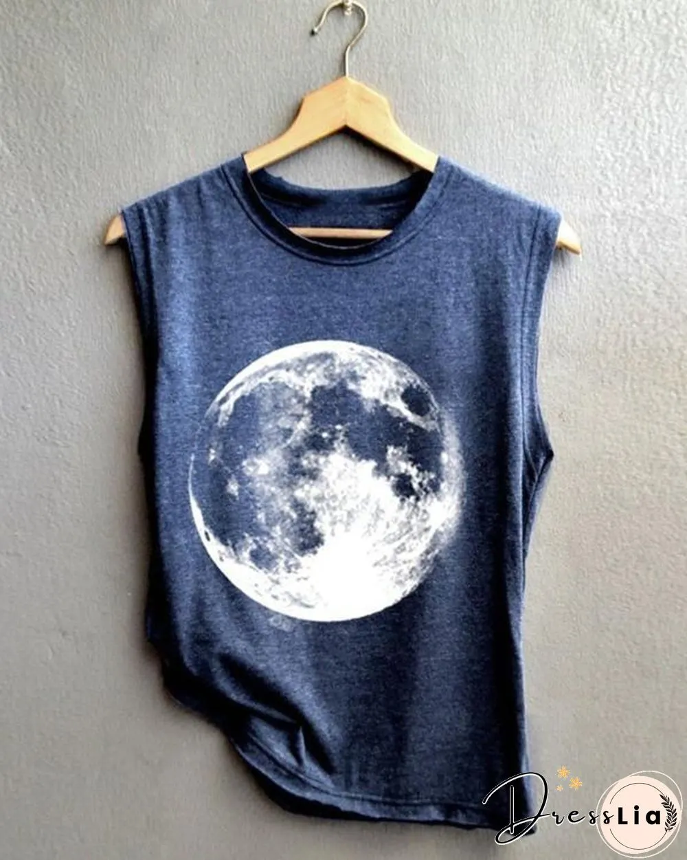 Summer Earth Printed Women Vest Shirt