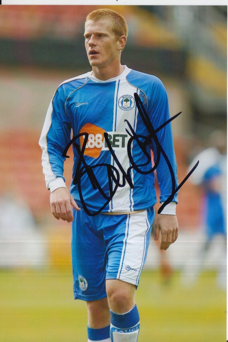 WIGAN ATHLETIC HAND SIGNED BEN WATSON 6X4 Photo Poster painting 1.