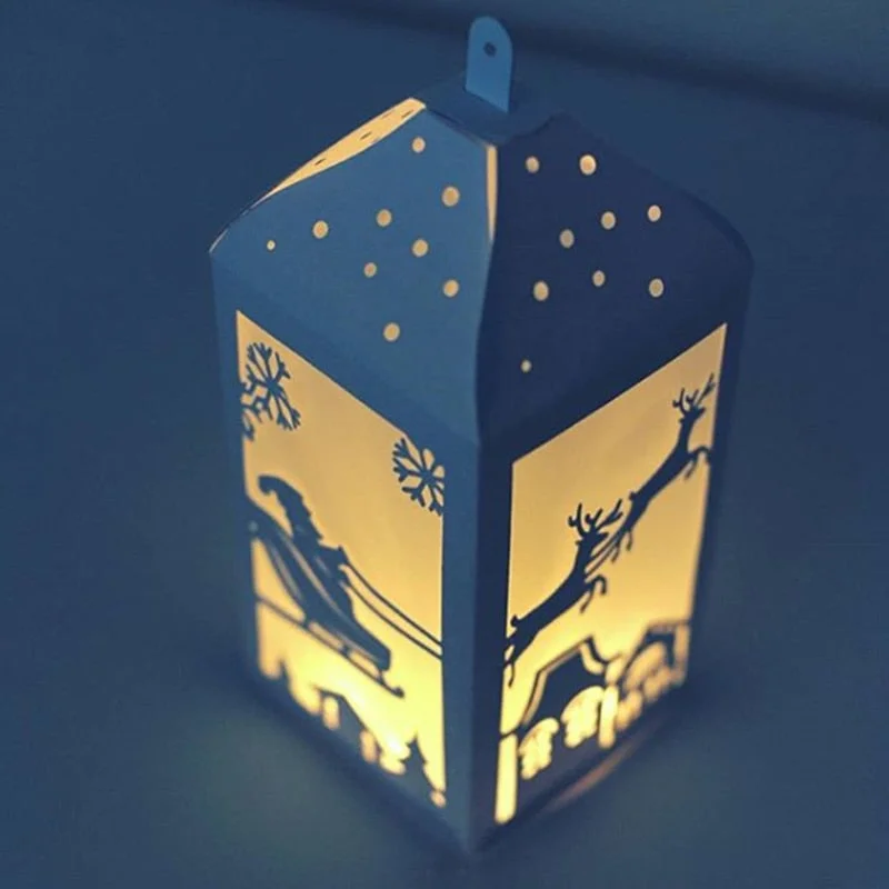 Merry Christmas Metal Cutting Dies 3D Cute DIY Scrapbooking Carbon Craft Die Photo lantern box Cards Decoration New Arrival