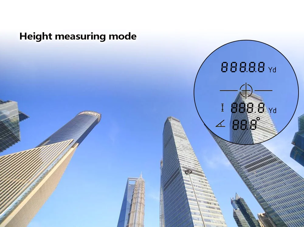 ohhunt® 8X 600M 800M 1500M Multifunction Monocular Laser Rangefinder