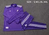 Joyfball 2025/2026 Real Madrid Half-Pull Training Suit Purple Retro Version Football Shirt 1:1 Thai Quality