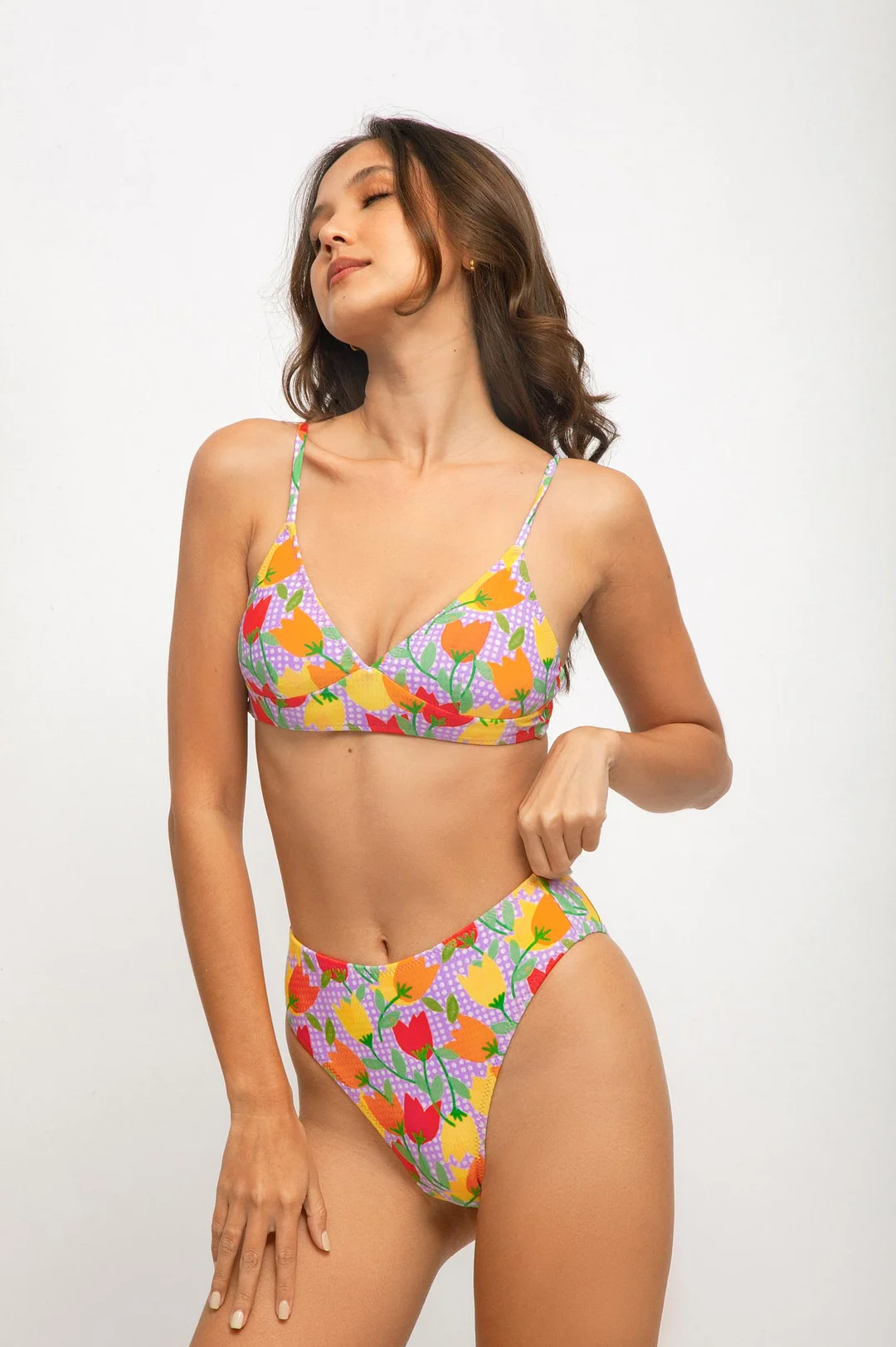 Brooke Bralette Top / Tulip Time Waffle Knit FINAL SALE