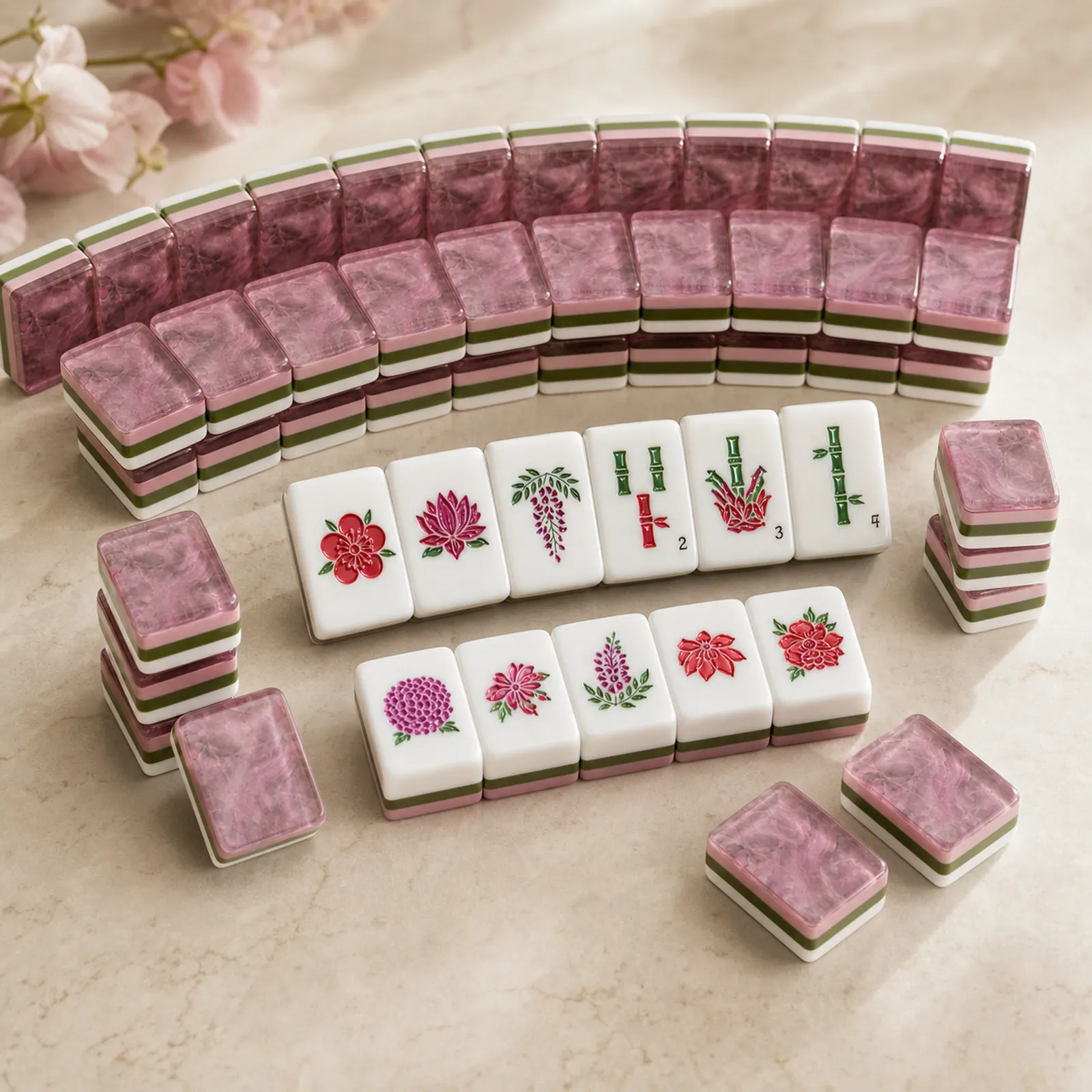 The Park Avenue Rose Collection in rich rose pink.