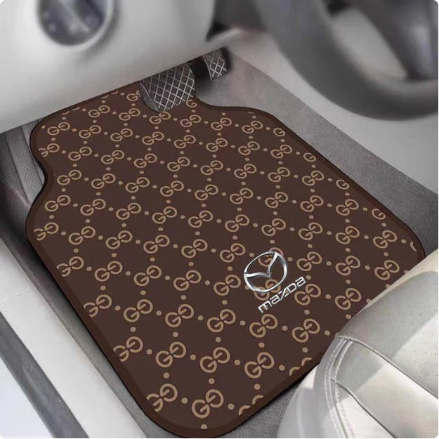 Car Foot Pads, All Seasons, Universal Dirt-Resistant And Easy-To-Maintain, Anti-Slip Mats, High-End Car Logo, Diatom Mud Foot Pads