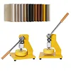 [US Local Warehouse] Circle Sampler Cutter for Film Paper Cloth 90x8MM Die Cutting Machine Manual Round Sample GSM Cut Machine for Fabric Rubber Leather Carpet Paper Foam